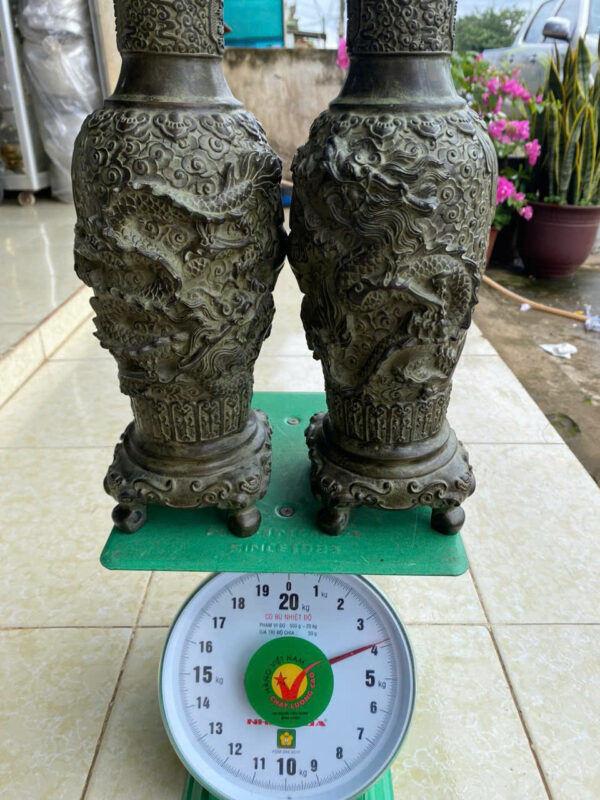CẶP BÌNH ĐỒNG SONG L-ONG - Hình ảnh 2