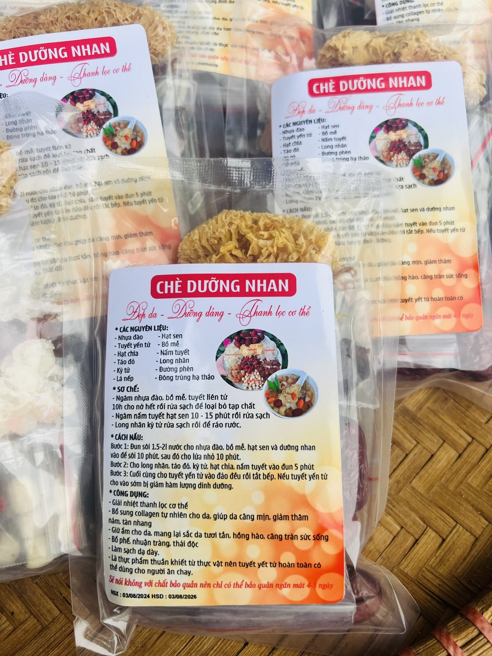 TRÀ DƯỠNG NHAN TUYẾT YẾN NHỰA ĐÀO