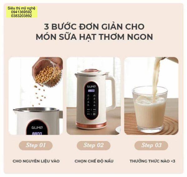 Máy làm sữa hạt mini Gume - Hình ảnh 3