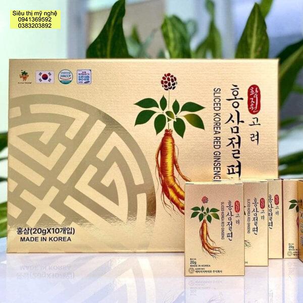 Hồng sâm lát SLICED KOREA RED GINSENG