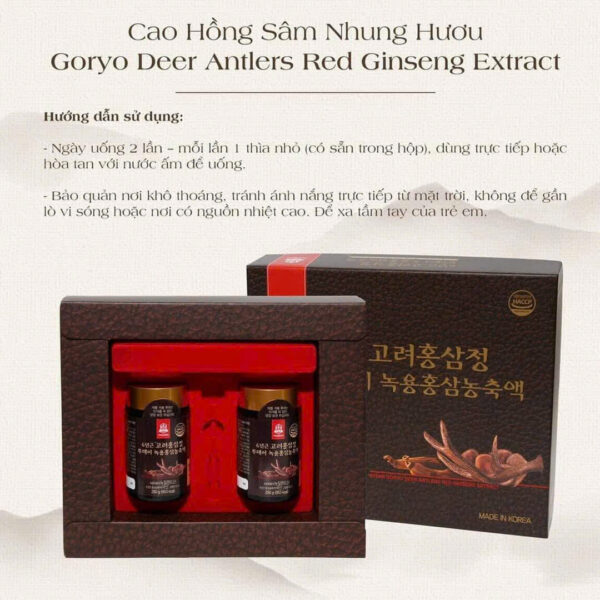 Cao Hồng Sâm Nhung Hươu Goryo - Hình ảnh 8