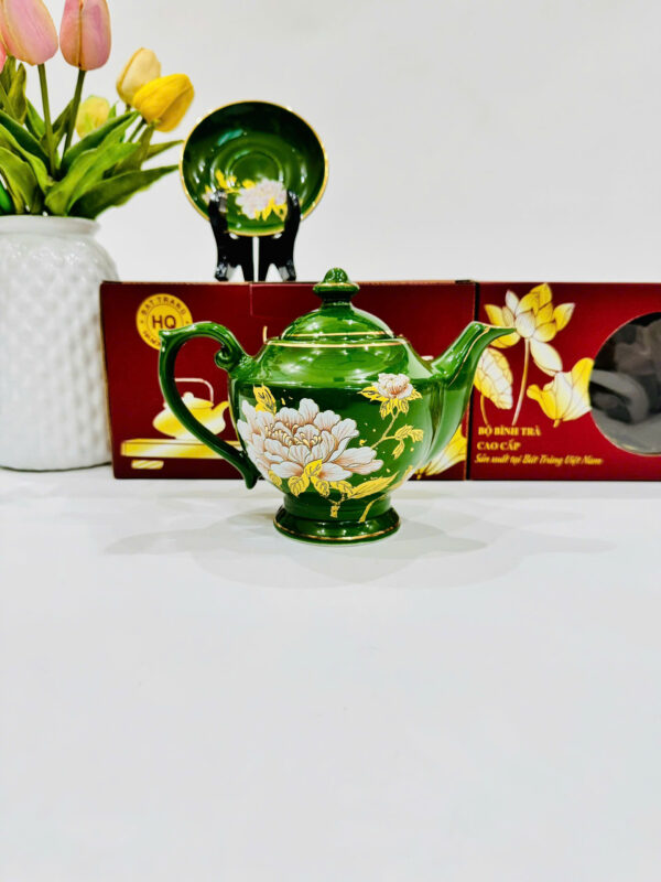 ấm chén hoa sen - Hình ảnh 5