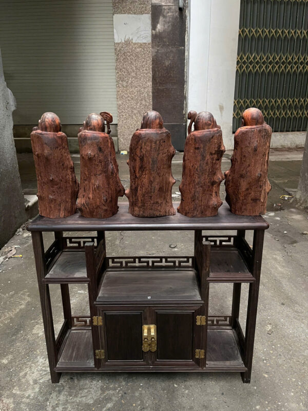 Ngũ phúc gỗ trắc bám nu - Hình ảnh 6