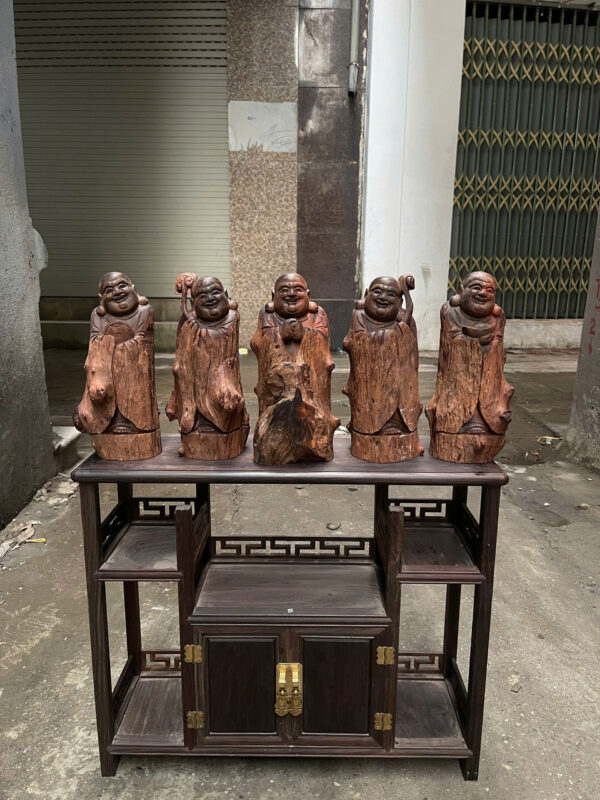 Ngũ phúc gỗ trắc bám nu - Hình ảnh 4
