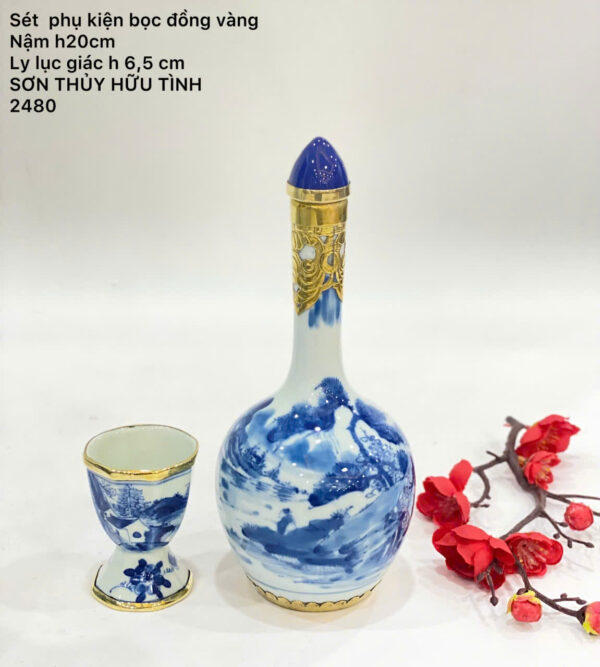 Nậm rượu bọc đồng vàng - Hình ảnh 5