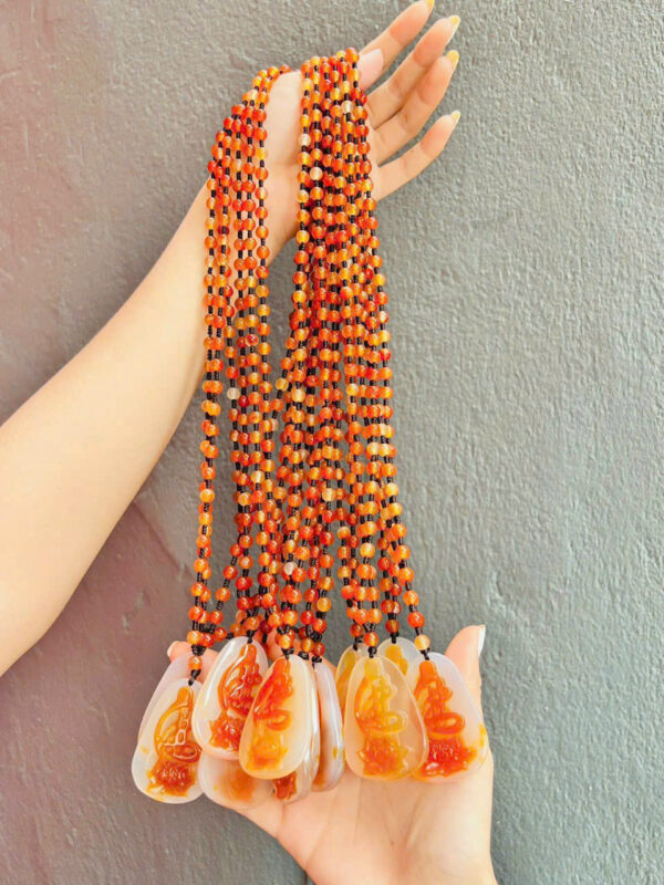 Dây đeo cổ chalcedony - Hình ảnh 4