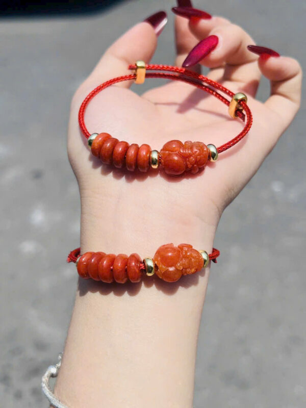 Tỳ hưu mik ngũ điếu cẩm thạch - Hình ảnh 5