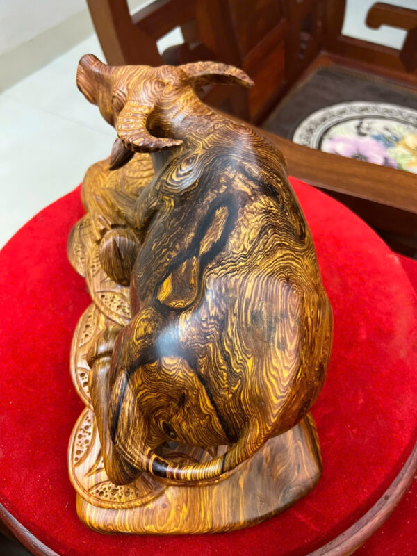 Trâu nằm gỗ cẩm việt - Hình ảnh 5