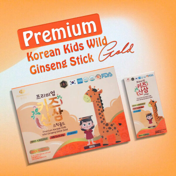 Premium Korean Kids Wild Ginseng Stick Gold - Hình ảnh 6