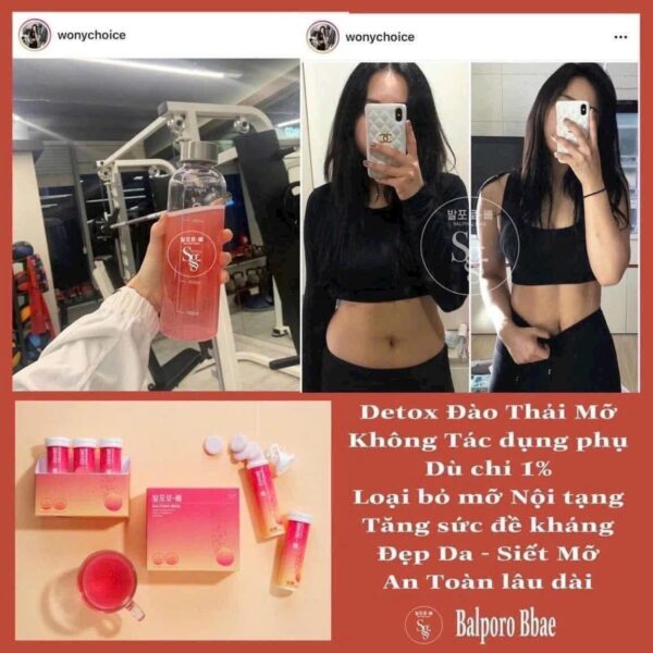 Viên sủi giảm cân Balporo Bbae - Hình ảnh 8