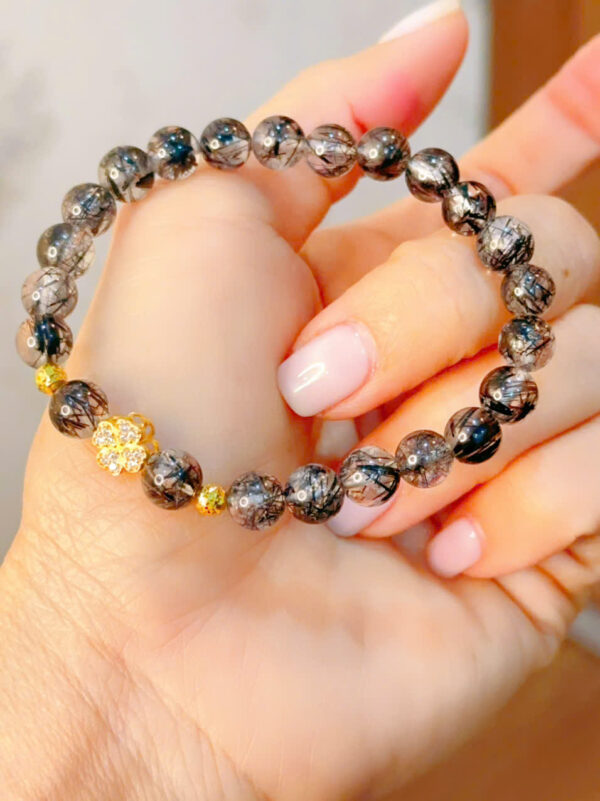 Vòng tay thạch anh tóc đen - Hình ảnh 2