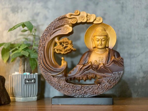 Nhất tâm bái phật gỗ ngọc am