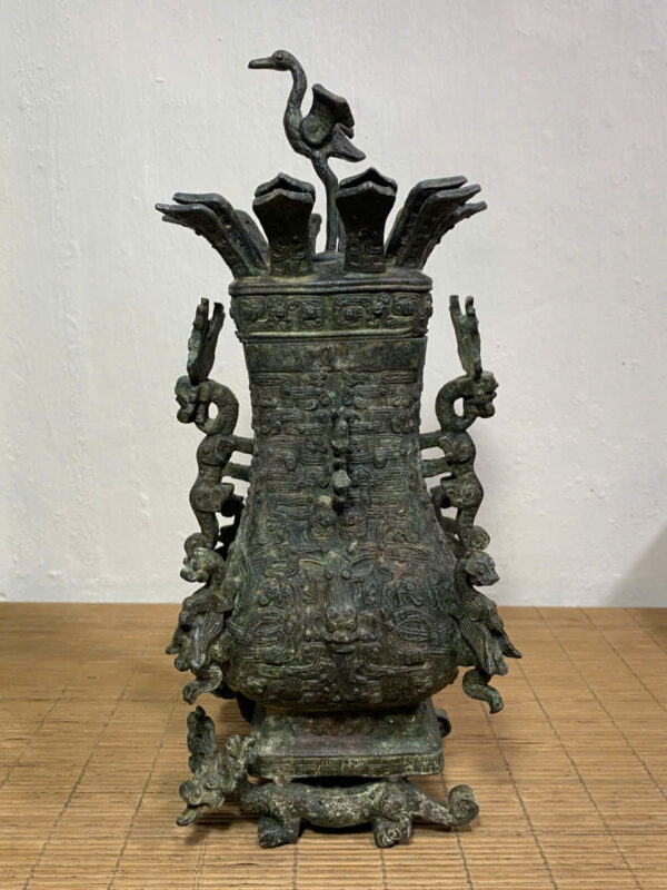 BÌNH ĐỒNG LONG PHỤNG CỔ XƯA - Hình ảnh 2
