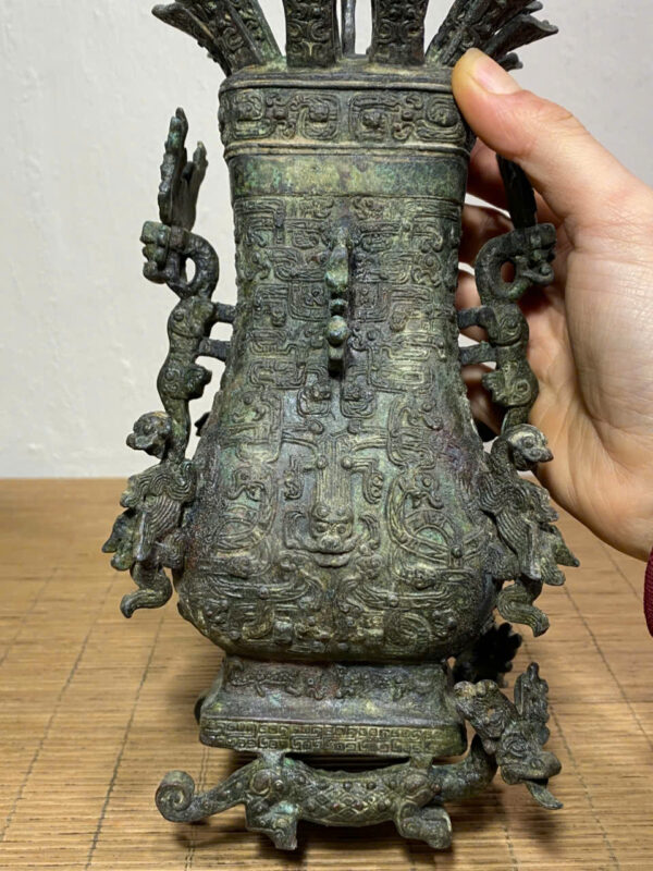 BÌNH ĐỒNG LONG PHỤNG CỔ XƯA - Hình ảnh 6