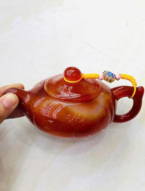 Ấm chén chạm quả bí - Hình ảnh 5