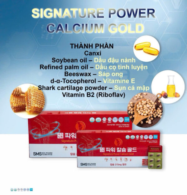 bổ sung Canxi Hàn QUốc