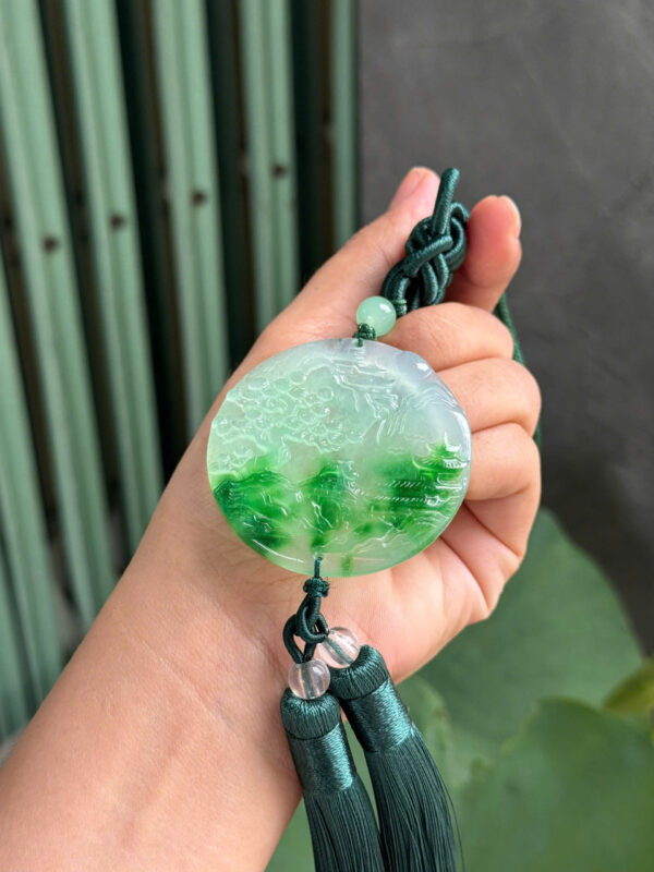 Dây treo xe chạm phong cảnh