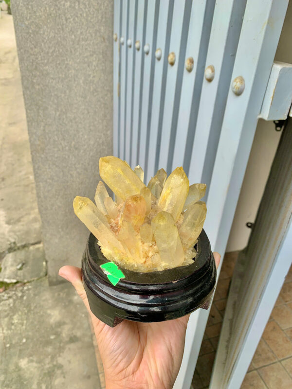 Bông tinh thể thạch anh vàng