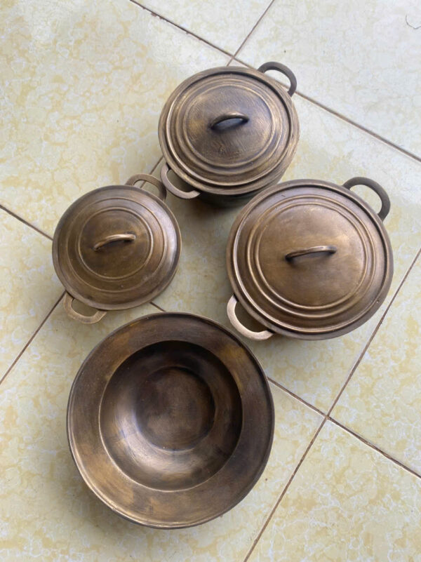 BỘ  NỒI  NIÊU THAU ĐỒNG 1916 - Hình ảnh 8