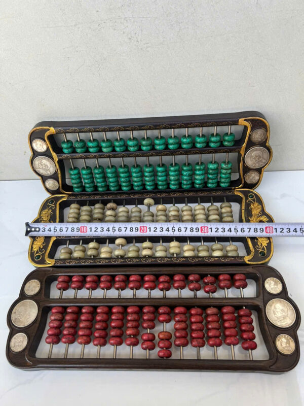 3 BỘ BÀN TÍNH. GỖ CŨ - Hình ảnh 2