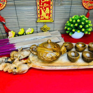 Bộ khay trà gỗ thơm