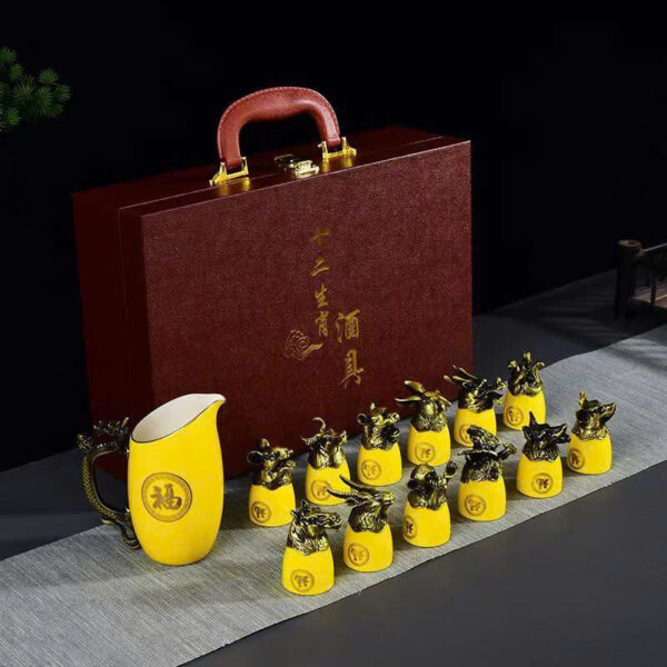 Bộ ấm chén 12 con giáp