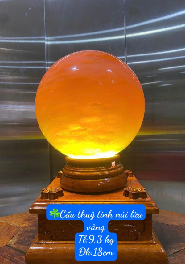 ☘️Cầu thuỷ tinh núi lửa vàng