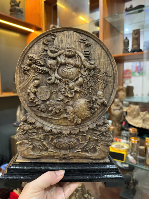 Tranh Di lặc Trầm Hương
