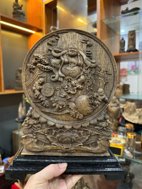 Tranh Di lặc Trầm Hương - Hình ảnh 6