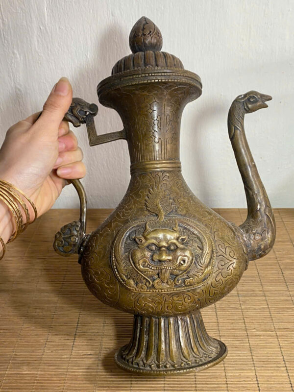 ẤM ĐỒNG TÂY TẠNG SIÊU TO - Hình ảnh 5