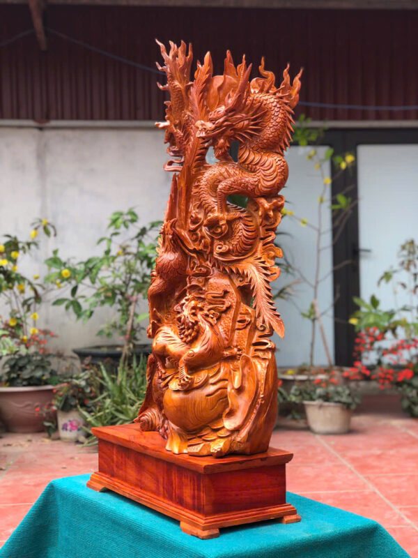 Tứ linh hội tụ gỗ hương ta - Hình ảnh 4