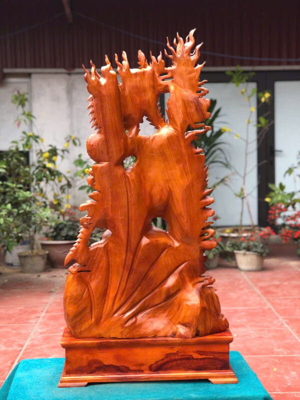 Tứ linh hội tụ gỗ hương ta - Hình ảnh 6