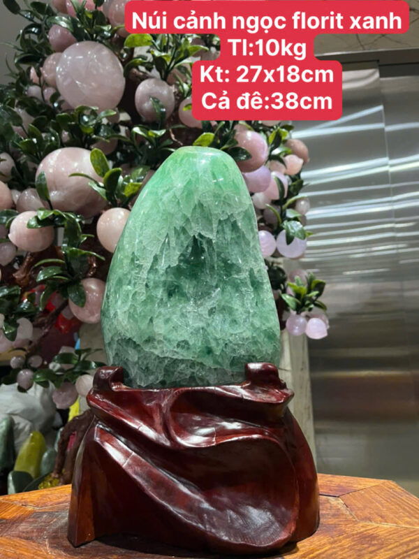 Núi cảnh ngọc florit xanh