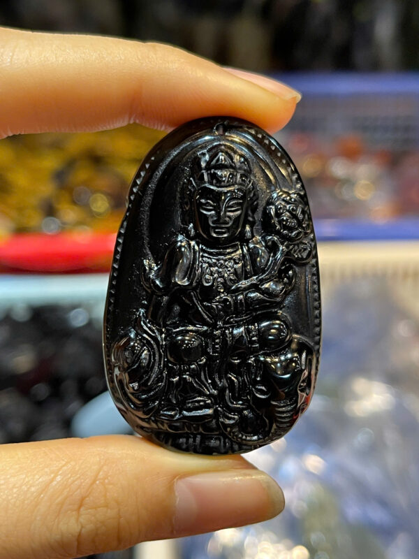 Phật Bản Mệnh Ngọc Onyx Đen - Hình ảnh 5