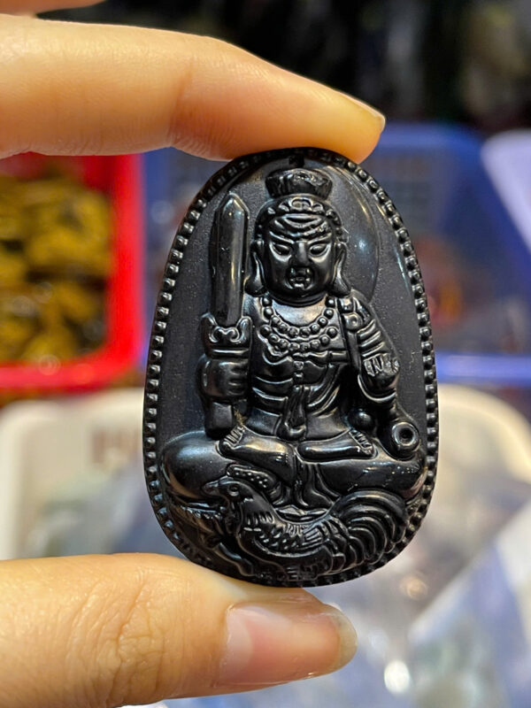 Phật Bản Mệnh Ngọc Onyx Đen - Hình ảnh 7