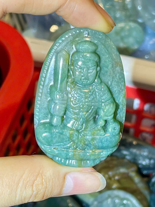 Phật Bản Mệnh Ngọc Mã Não Rêu - Hình ảnh 8