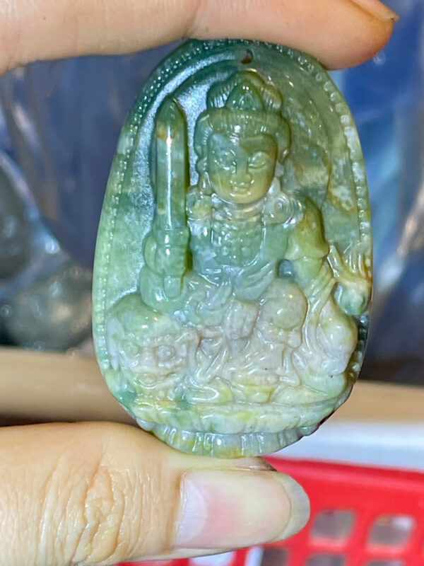 Phật Bản Mệnh Ngọc Mã Não Rêu