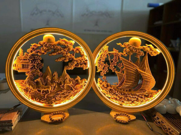 Tranh đèn decor nhà siêu đẹp