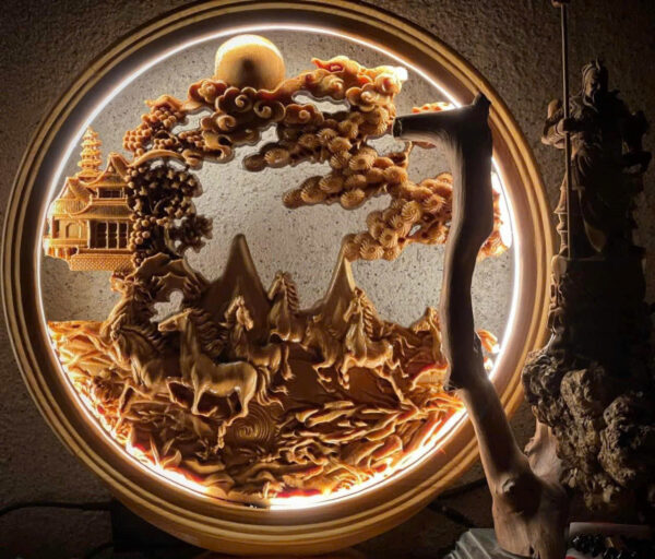 Tranh đèn decor nhà siêu đẹp - Hình ảnh 4
