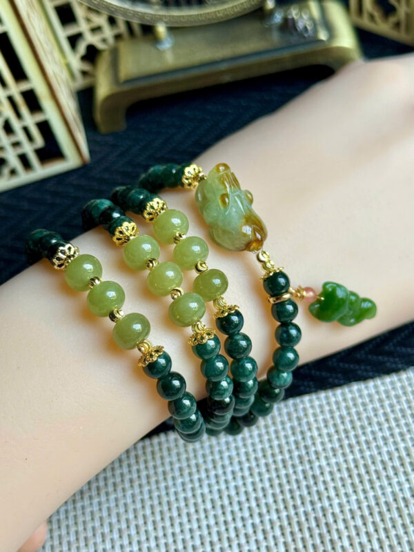 Chuỗi lam ngọc 6ly cuốn 4 vòng - Hình ảnh 5