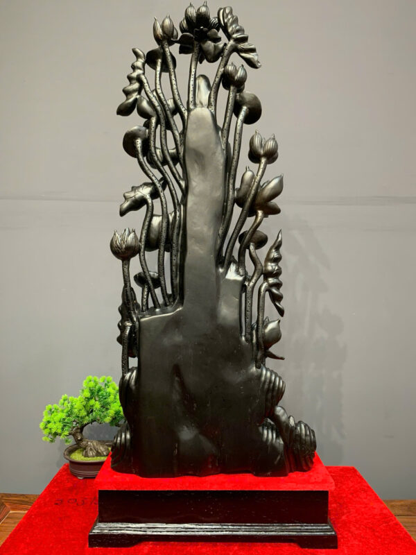 Mẹ Quan Âm Gỗ Mun Sừng - Hình ảnh 5