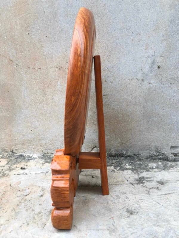 Đĩa phong thuỷ Lộc dát vàng - Hình ảnh 2
