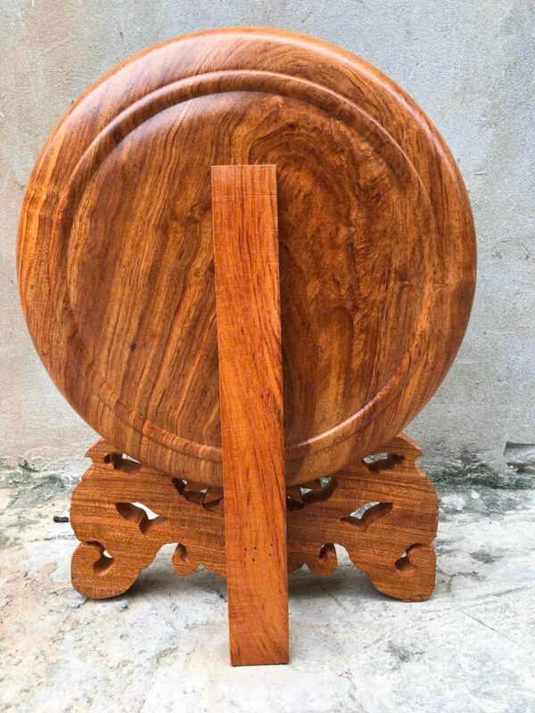 Đĩa phong thuỷ Lộc dát vàng - Hình ảnh 4