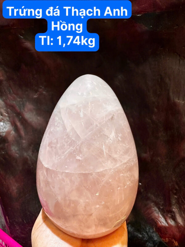 Trứng đá Thạch Anh Hồng - Hình ảnh 4