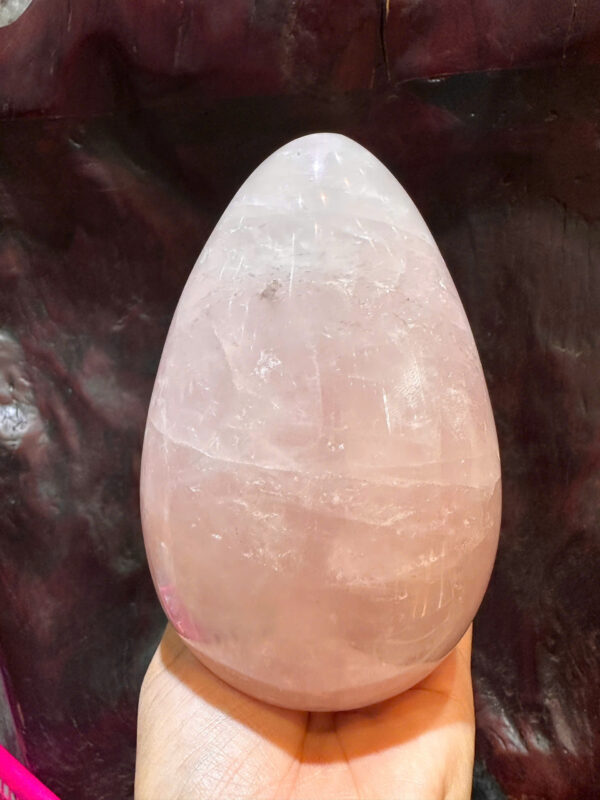 Trứng đá Thạch Anh Hồng