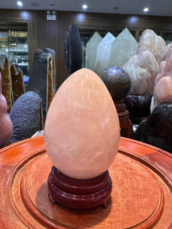 Trứng đá thạch anh hồng - Hình ảnh 2