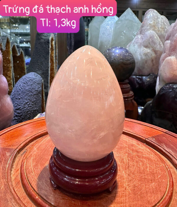 Trứng đá thạch anh hồng - Hình ảnh 3