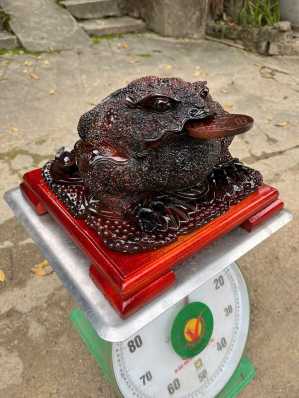 Thiềm thừ gỗ trắc đỏ đen - Hình ảnh 2