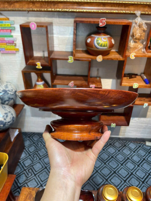 Mâm bồng gỗ Hương - Hình ảnh 2