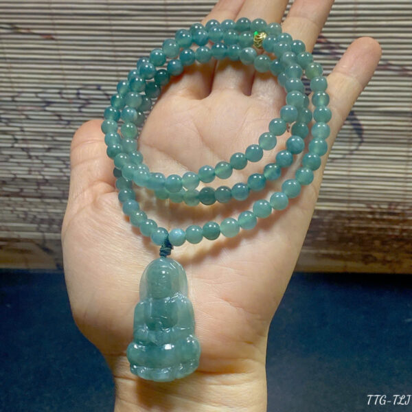 Chuỗi Lam Ngọc Jade A 6 ly - Hình ảnh 3